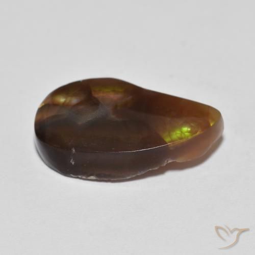 Agate de feu Multicolore naturelle Fantaisie, 6.04 ct, Translucide