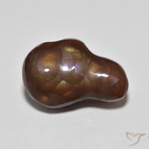 7.20ct Naturel Multicolore Agate de feu, Fantaisie, Opaque