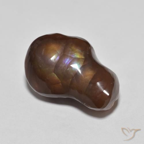 Agate de feu Multicolore naturelle Fantaisie, 7.20 ct, Opaque