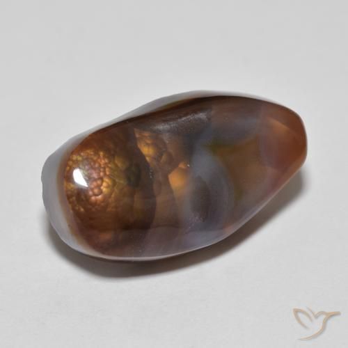 Agate de feu Multicolore naturelle Fantaisie, 8.43 ct, Opaque