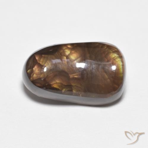 6.46ct Naturel Multicolore Agate de feu, Fantaisie, Translucide