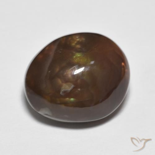 7.39ct Naturel Multicolore Agate de feu, Fantaisie, Opaque
