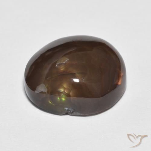Agate de feu Multicolore naturelle Fantaisie, 7.39 ct, Opaque