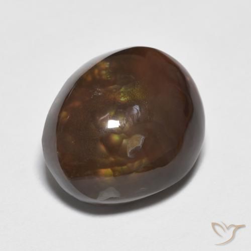 Agate de feu Multicolore naturelle Fantaisie, 7.39 ct, Opaque