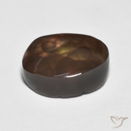 Agate de feu Multicolore naturelle Fantaisie, 6.12 ct, Opaque