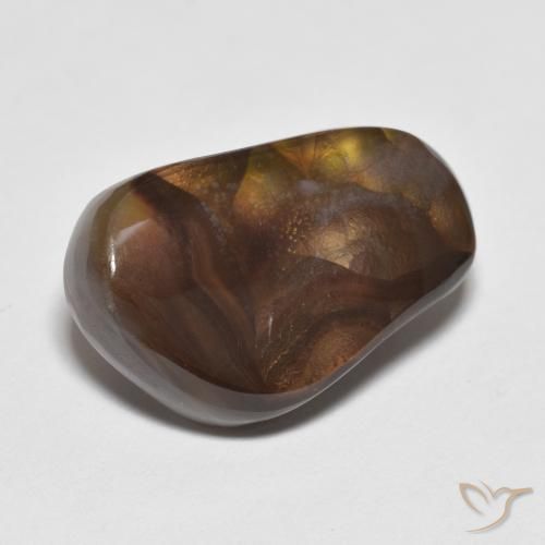 Agate de feu Multicolore naturelle Fantaisie, 7.98 ct, Opaque