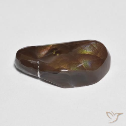 Agate de feu Multicolore naturelle Fantaisie, 7.32 ct, Opaque