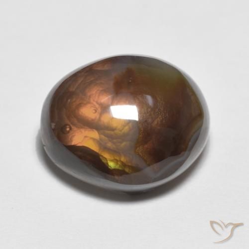 7.19ct Naturel Multicolore Agate de feu, Fantaisie, Opaque