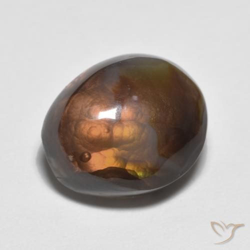 Agate de feu Multicolore naturelle Fantaisie, 7.19 ct, Opaque