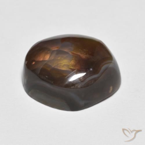 Agate de feu Multicolore naturelle Fantaisie, 7.19 ct, Opaque