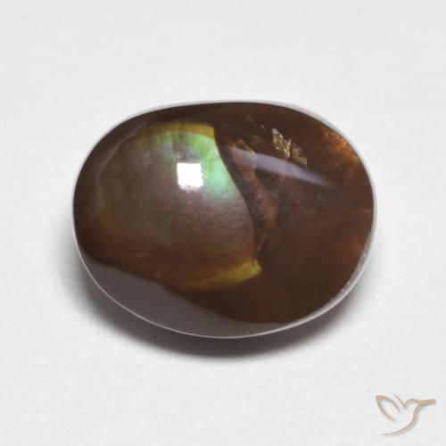 Agate de feu Multicolore naturelle Fantaisie, 5.94 ct, Opaque