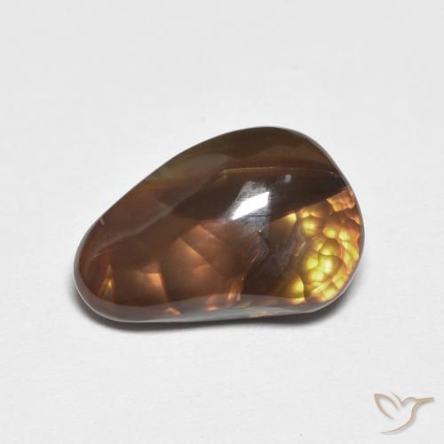 2.61ct Naturel Multicolore Agate de feu, Fantaisie, Opaque