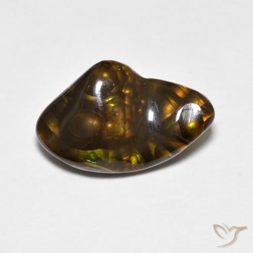 4.18ct Naturel Multicolore Agate de feu, Fantaisie, Opaque
