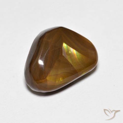 Agate de feu Multicolore naturelle Fantaisie, 4.19 ct, Opaque
