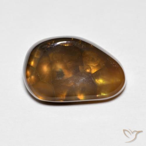 5.21ct Naturel Multicolore Agate de feu, Fantaisie, Opaque
