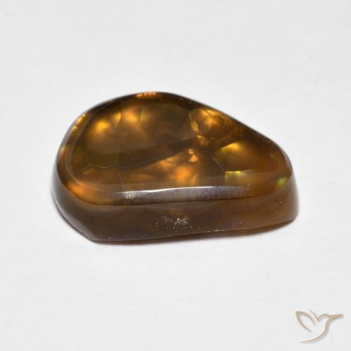 Agate de feu Multicolore naturelle Fantaisie, 5.21 ct, Opaque