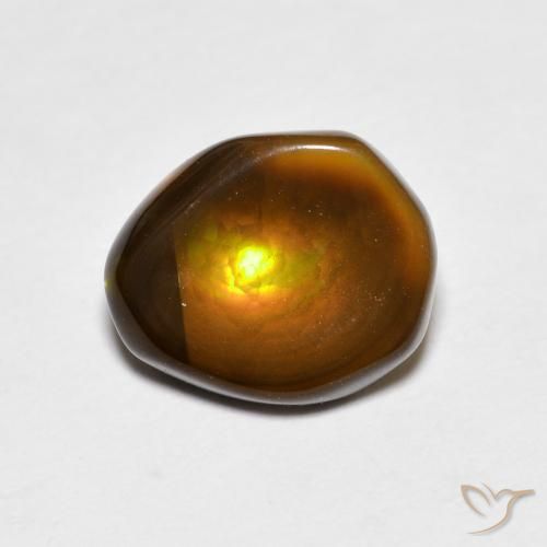 2.46ct Naturel Multicolore Agate de feu, Fantaisie, Opaque