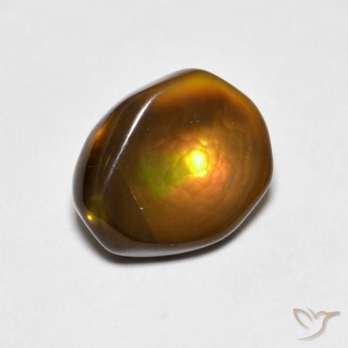 Agate de feu Multicolore naturelle Fantaisie, 2.46 ct, Opaque