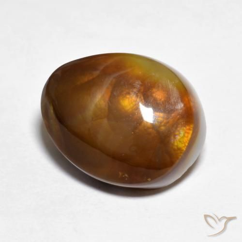 Agate de feu Multicolore naturelle Fantaisie, 7.50 ct, Translucide