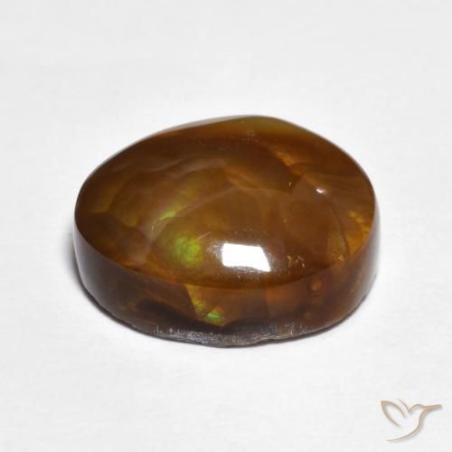 Agate de feu Multicolore naturelle Fantaisie, 7.50 ct, Translucide