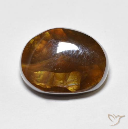 Agate de feu Multicolore naturelle Fantaisie, 8.27 ct, Opaque
