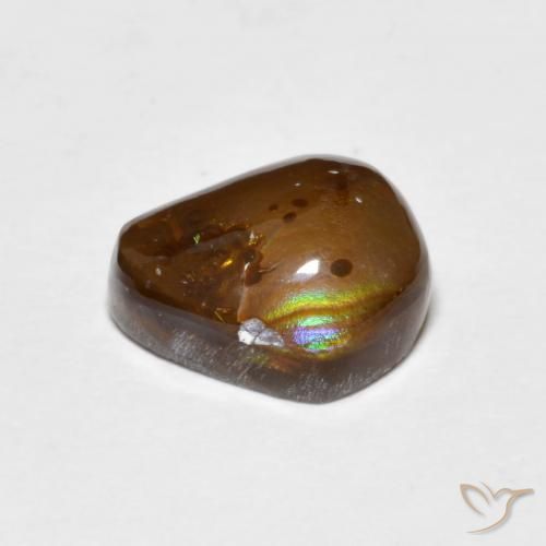 Agate de feu Multicolore naturelle Fantaisie, 3.16 ct, Opaque