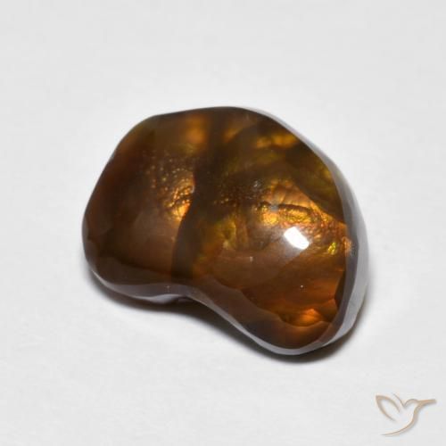 Agate de feu multicolore naturelle forme fantaisie, 4,72 ct, opaque
