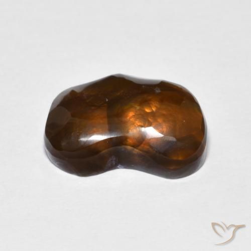 Agate de feu multicolore naturelle forme fantaisie, 4,72 ct, opaque