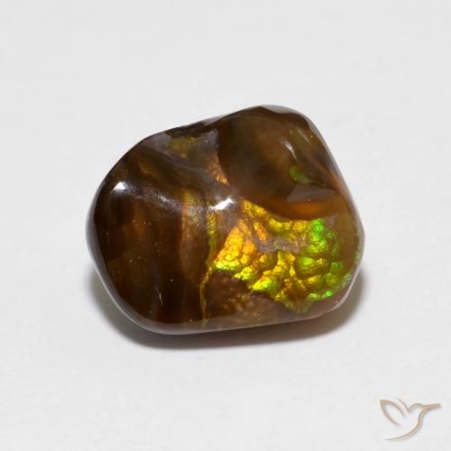2.60ct Naturel Multicolore Agate de feu, Fantaisie, Opaque