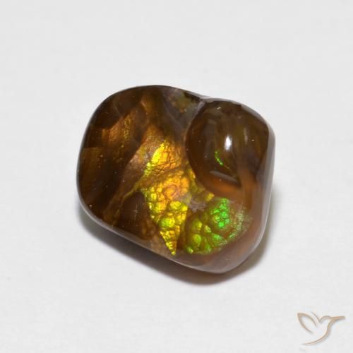 Agate de feu Multicolore naturelle Fantaisie, 2.60 ct, Opaque