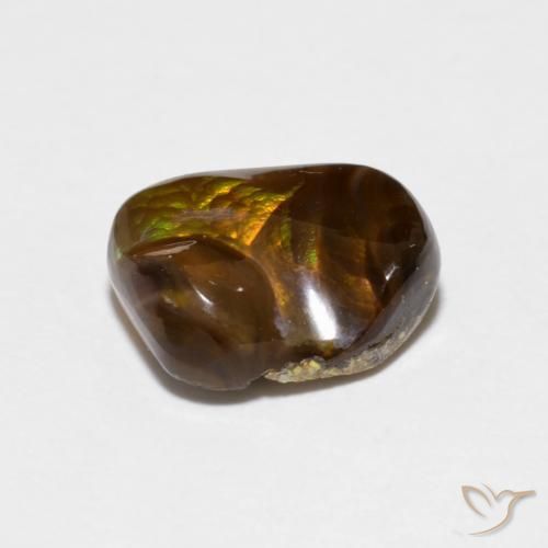 Agate de feu Multicolore naturelle Fantaisie, 2.60 ct, Opaque