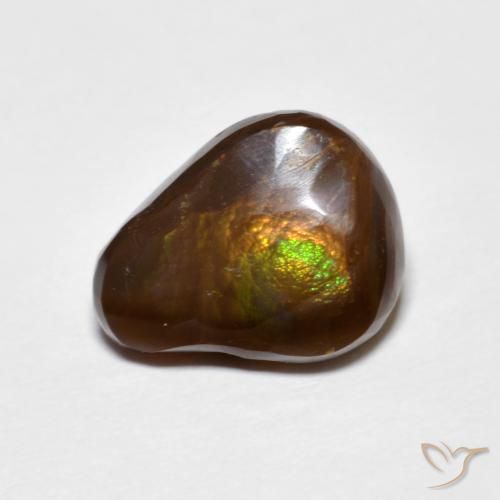 4.55ct Naturel Multicolore Agate de feu, Fantaisie, Opaque