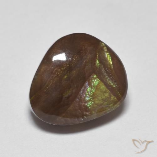 Agate de feu Multicolore naturelle Fantaisie, 4.21 ct, Opaque