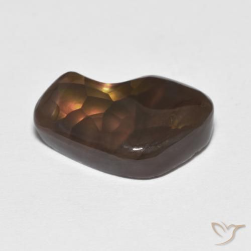 Agate de feu Multicolore naturelle Fantaisie, 4.74 ct, Opaque