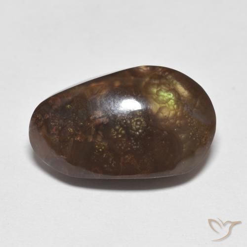 8.48ct Naturel Multicolore Agate de feu, Fantaisie, Opaque
