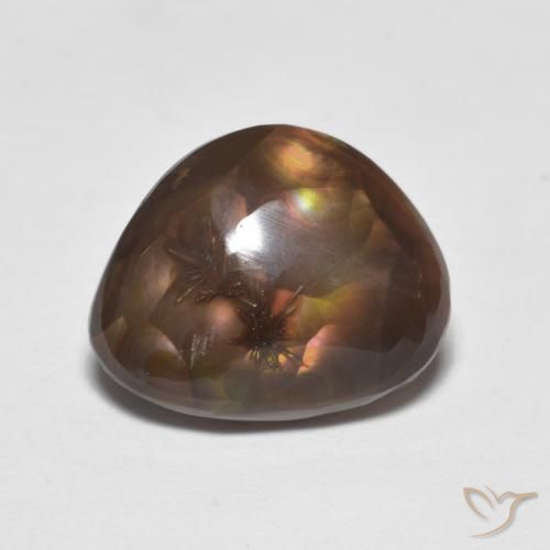 4.74ct Naturel Multicolore Agate de feu, Fantaisie, Opaque