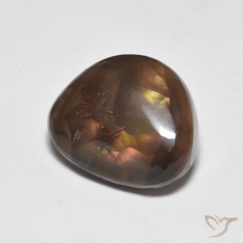 Agate de feu Multicolore naturelle Fantaisie, 4.74 ct, Opaque