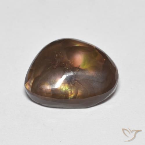 Agate de feu Multicolore naturelle Fantaisie, 4.74 ct, Opaque