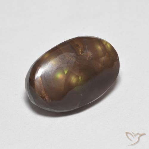 Agate de feu Multicolore naturelle Fantaisie, 4.62 ct, Opaque
