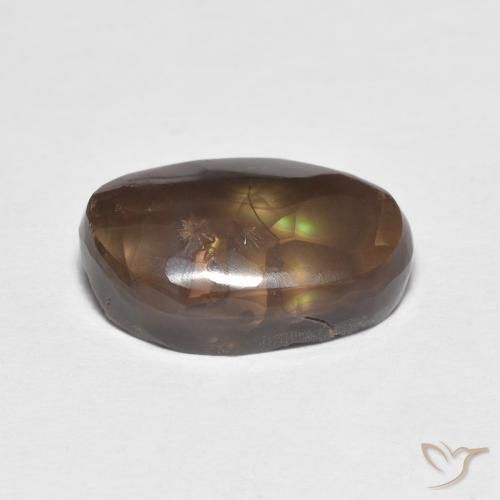 Agate de feu Multicolore naturelle Fantaisie, 4.62 ct, Opaque