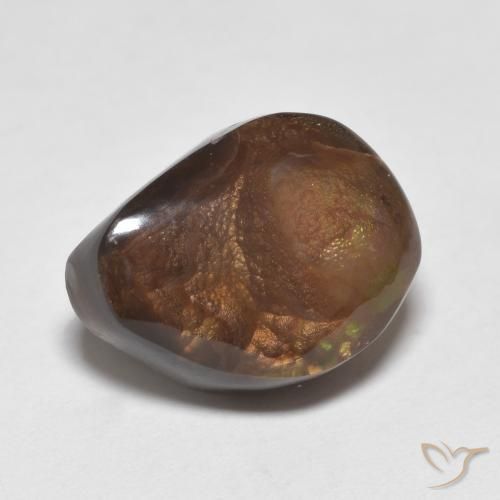 5.19ct Naturel Multicolore Agate de feu, Fantaisie, Opaque