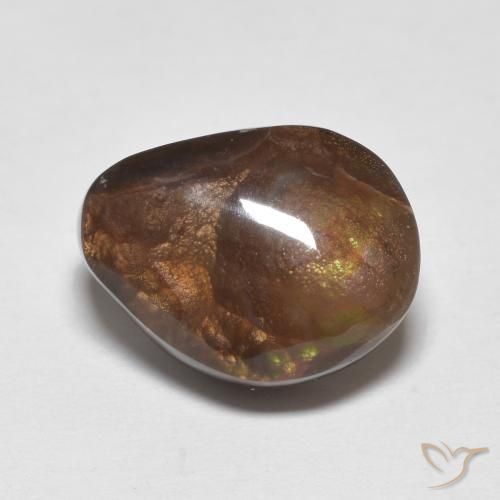 Agate de feu Multicolore naturelle Fantaisie, 5.19 ct, Opaque