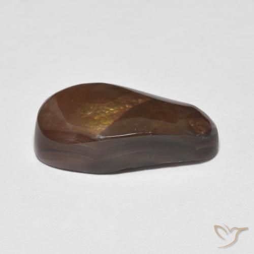 Agate de feu Multicolore naturelle Fantaisie, 4.61 ct, Opaque