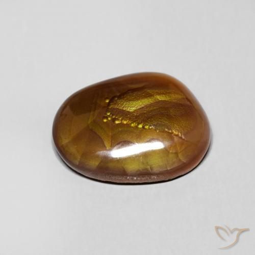 Agate de feu Multicolore naturelle Fantaisie, 3.41 ct, Opaque