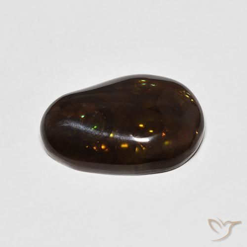 Agate de feu Multicolore naturelle Fantaisie, 4.81 ct, Opaque