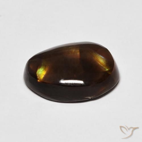 Agate de feu Multicolore naturelle Fantaisie, 5.70 ct, Opaque