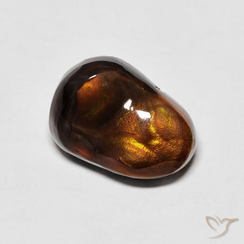 Agate de feu Multicolore naturelle Fantaisie, 5.12 ct, Opaque