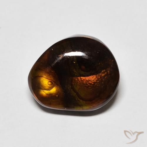 5.21ct Naturel Multicolore Agate de feu, Fantaisie, Opaque