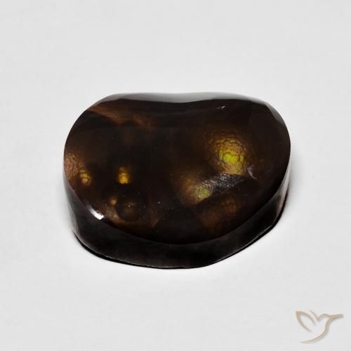 Agate de feu Multicolore naturelle Fantaisie, 10.38 ct, Opaque