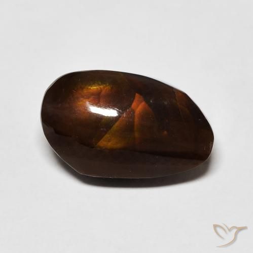 6.99ct Naturel Multicolore Agate de feu, Fantaisie, Opaque